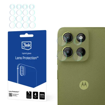 Защитное стекло на камеру 3mk Lens Protection для Motorola Moto G15 / G15 Power
