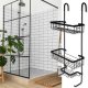 Piekarināms dušas kabīnes plaukts, Melns | Hanging Shower Shelf