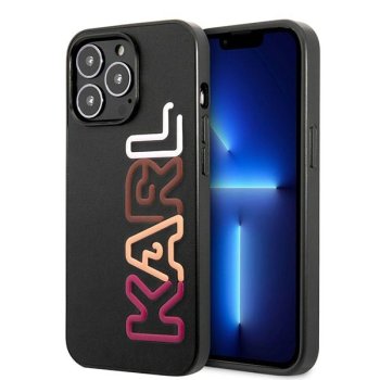 Жесткий чехол Karl Lagerfeld Multipink Brand для iPhone 13 Pro Max, черный
