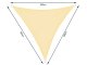 Waterproof Sun Shade Sail - Triangle 3x3x3m, Cream