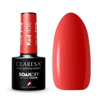 Claresa Red 406 hibrīdlaka, 5 g