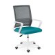 Sofotel Corta Ergonomic Mesh Office Chair, Grey and Turquoise