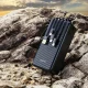 Dudao K11 Max 30000mAh ārējais akumulators ar iebūvētiem kabeļiem, melns