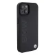 BMW iPhone 15 Case Leather Hot Stamp MagSafe, Black
