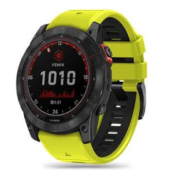 Tech-Protect IconBand Pro Strap for Garmin Fenix 3 / 5X / 6X / 7X, Lime Black