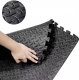 EVA Foam Puzzle Exercise Mat 60x60cm 9 pcs, Grey/Black