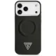 Чехол Guess для iPhone 17 Pro Max PU Leather Case with Triangle Logo, черный