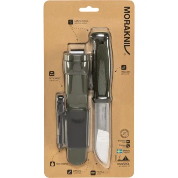 Morakniv Kansbol āra nazis ar izdzīvošanas komplektu, 109 mm, zaļš