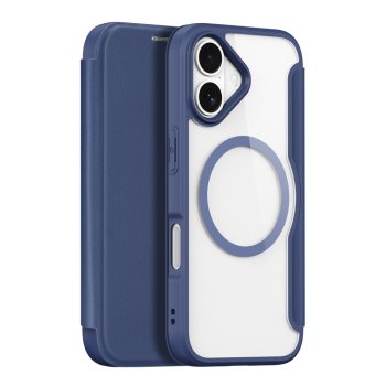Dux Ducis Skin X Pro iPhone 17 maks ar maciņu un MagSafe atbalstu – Zils | Case With Wallet, Compatible - Blue