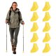 Neo-Sport Nordic Walking Pole Tips, 10 Pcs, Yellow