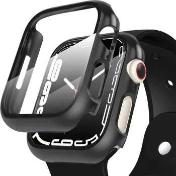 Tech-Protect Defense360 Case for Apple Watch 7 / 8 / 9 (45mm), Black