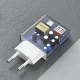Сетевое зарядное устройство GaN Dudao A30EUL 30W USB-A / USB-C + кабель USB-C - Lightning