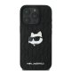 Apple iPhone 16 Pro 6.3\'\' Karl Lagerfeld Monogram Choupette Head Pin Cover Case, Black | Чехол Кейс...