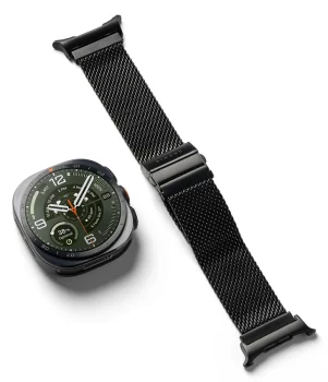 Ringke Metal One Mesh aproce Samsung Galaxy Watch Ultra 47 mm, melna
