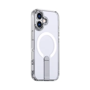 Чехол Hybrid Armor X для iPhone 17 с подставкой и MagSafe, прозрачный