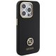 Guess Silicone Logo Strass 4G Case for iPhone 15 Pro, Black