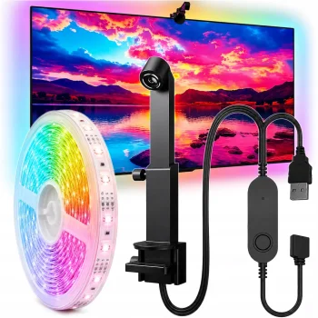Smart Ambient LED Backlight Strip for TVs and Monitors (45-60")