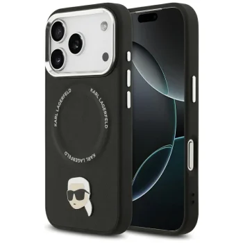 Чехол Karl Lagerfeld для iPhone 17 Pro Max Karl Pin MagSafe, черный