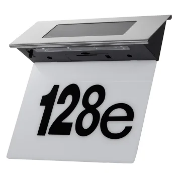 Maclean MCE423 Solārā LED lampa ar mājas numuru, IP44, 6000K