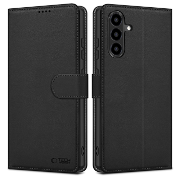 Samsung Galaxy A37 (SM-A376E/DS) Tech-Protect Wallet Book Case Cover, Black