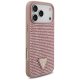 Guess Rhinestone Triangle Logo vāciņš iPhone 17 Pro Max, Rozā