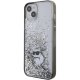 Karl Lagerfeld iPhone 15 Plus vāciņš Liquid Glitter, caurspīdīgs
