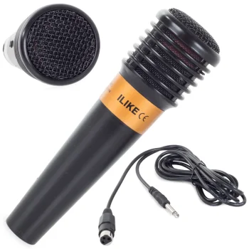Dynamic Wired Karaoke Microphone, Black