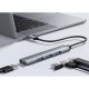 USB Hub 4-Port 3.0/2.0 Aluminium Body, Grey