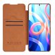 Чехол-книжка Nillkin Qin для Xiaomi Redmi Note 11T 5G / Poco M4 Pro 5G, коричневый
