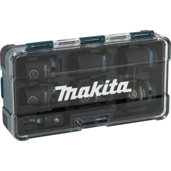 Makita E-16592 Impact Socket Set 1/2" Impact Black, 7 pcs