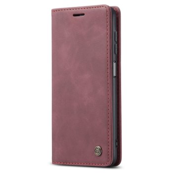 Samsung Galaxy A34 (SM-A346) CASEME Wallet Magnetic Leather Case Cover, Wine Red | Telefona Vāciņš Maciņš Apvalks...