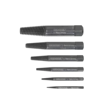 GEDORE 8551-66 Screw Extractor Set, 6 Pieces