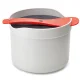 Rīsu vārāmais trauks mikroviļņu krāsnij Joseph Joseph M-Cuisine 2 l, balts/melns