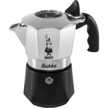 Bialetti New Brikka 2023 Espresso kafijas kanna 2 tasītēm Melna/Sudraba