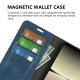 Sony Xperia 10 V Skin-touch Leather Wallet Book Case Cover, Blue | Чехол для Телефона Кабура...