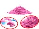 Kinētiskās smiltis 2kg + veidnes + piepūšamā smilšu kaste, Rozā krāsā | Kinetic Sand