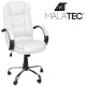 Офисное кресло из экокожи Malatec 23240, белое