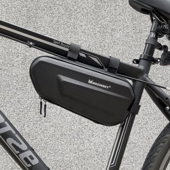 Wozinsky Velosipēda Aizmugurējā Velosoma Mantām Ūdensizturīga 1.5L, Melna | Bicycle Bike Pannier Bag Rear Trunk...