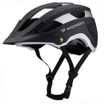 Лёгкий велошлем Wozinsky MTB L – чёрный и серебристый