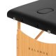 Portable Massage Table BALANCE Lux Wooden 2 Section Folding Bed 190x70, black