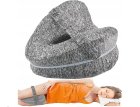 Anatomical Orthopedic Knee Leg Cushion Pillow with Memory Foam, Gray