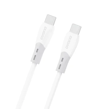 Dudao L25SC USB-C uz USB-C kabelis 60W 1m, balts