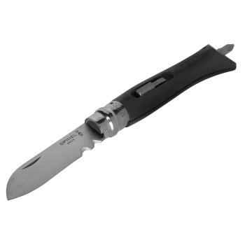 Складной нож Opinel No. 09 с набором бит, серый