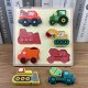Wooden Educational Puzzle Logic Vehicles Construction Zkb-2053