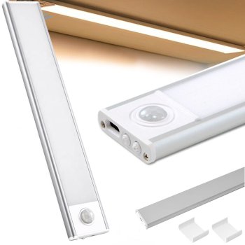 Самоклеящаяся лента свет USB 30 см шкаф клип датчик