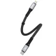 Dudao L10P USB-C uz Lightning kabelis PD 20W, 0.23m, melns