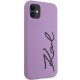 Karl Lagerfeld iPhone 11 / XR vāciņš Silicone Signature, violets