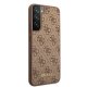 Samsung Galaxy S22 5G (SM-S901) Guess 4G Metal Gold Logo Case Cover, Brown | Telefona Maciņš Vāks Apvalks Bampers