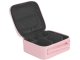 Travel Makeup Case with Adjustable Dividers, Pink