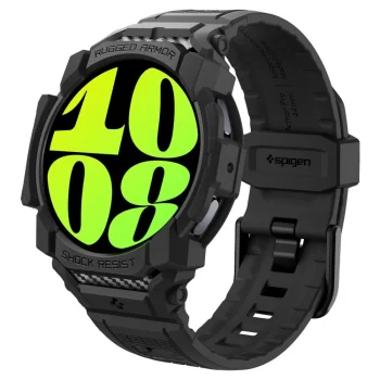 Spigen Rugged Armor Pro siksniņas korpuss Samsung Galaxy Watch 7 (40 mm) - melns | strap case for black